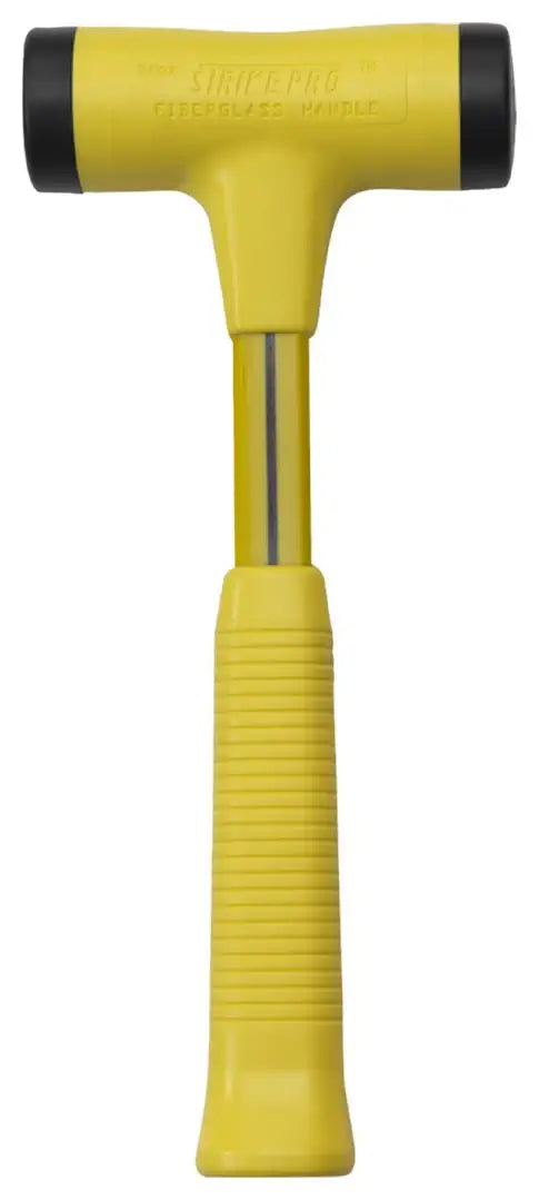  [AUSTRALIA] - Nupla 10135 STP16 Strike Pro Power Drive Dead Blow Hammer, C Grip, Yellow, 12" Long Handle