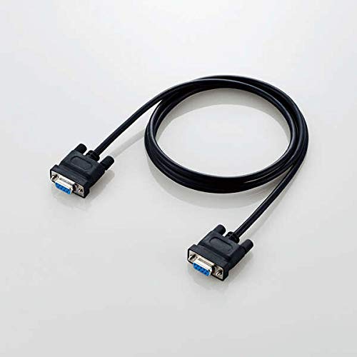  [AUSTRALIA] - ELECOM RS-232C Serial Reverse D-Sub 9 Pin Female - D-Sub 9 Pin Female Cable RoHS 1.5m [Black] C232R-ECO915 (Japan Import)