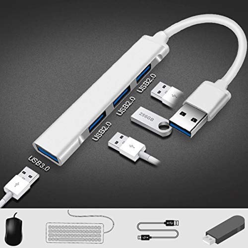 AUMIDO USB 3.0 Hub, USB Hub Data Expander Cable Hub Portable 4-Port USB Splitter with SD/TF Card Reader & 3 Ports USB 3.0 [5Gbps Transfer] - LeoForward Australia