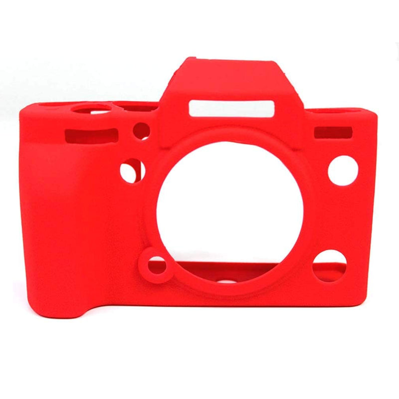  [AUSTRALIA] - PCTC Silicone Protective Cover Housing Frame Shell Case for Fujifilm X-T4(Red), Tempered galss Screen Protector xt4 (2 Pack), Lovely Ladybug hotshoe Cap, Bubble Spirit Level hotshoe caps