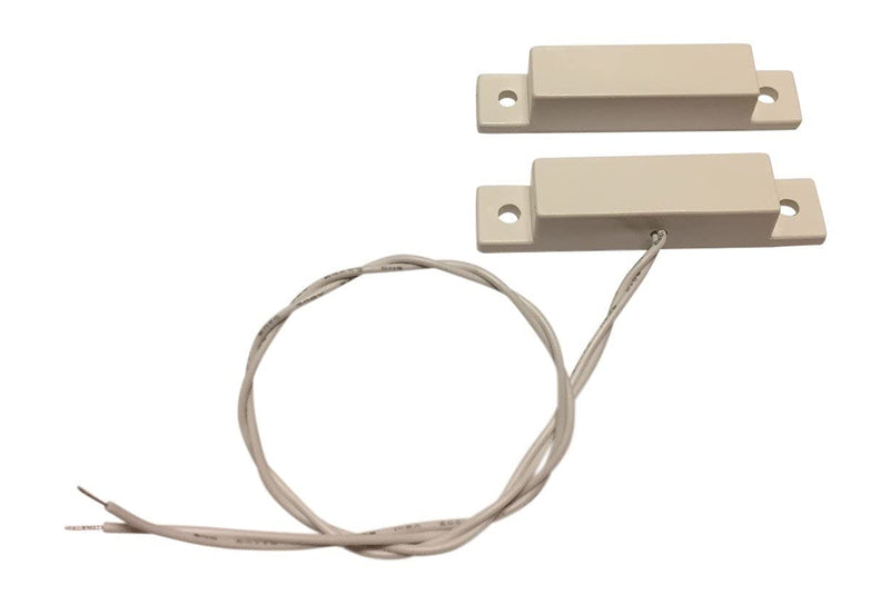  [AUSTRALIA] - Panopticon Tech 3 pcs Wired White Door Contacts Surface Mount NC Security Alarm Window Sensors.These ¾ inch Contact Position switches (DCS) Work with All Access Control and Burglar Systems
