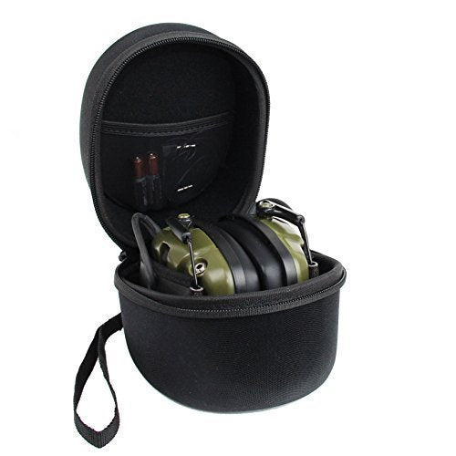  [AUSTRALIA] - Hard Case for Howard Leight Impact Sport Sound Amplification Electronic Shooting Earmuff, Includes Mesh Pocket. Case only Black