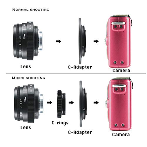  [AUSTRALIA] - 35mm F1.6 APS-C Television TV Lens/CCTV Lens for Sony Panasonic Fujifilm Olympus Canon Nikon mirrorless Camera
