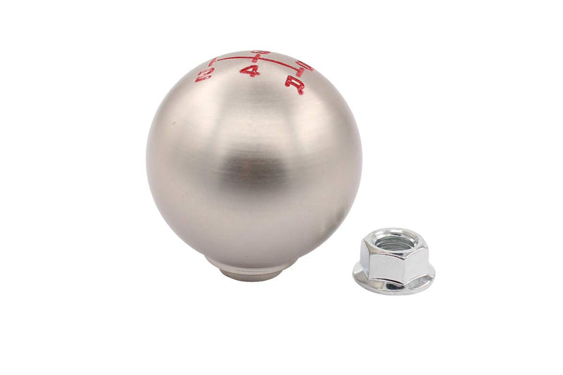  [AUSTRALIA] - XtremeAmazing Aluminum Round Ball 5 Speed Manual Gear Stick Shift Shifter Lever Knob M10 x 1.5 Thread Screw Adapter Nuts for FD2 Type-R