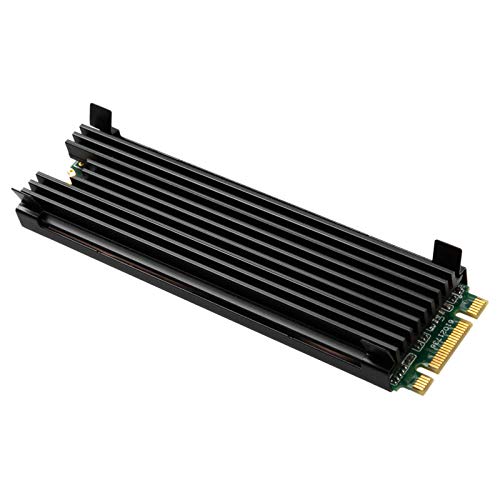 Thermal Grizzly NVMe M.2 SSD Cooler - 2x Thermal Pad, Aesthetic Black Color, SSD Heatsink M.2 - Passive Cooler to Eliminate Speed Reduction of M.2 2280 Solid State Drive - LeoForward Australia