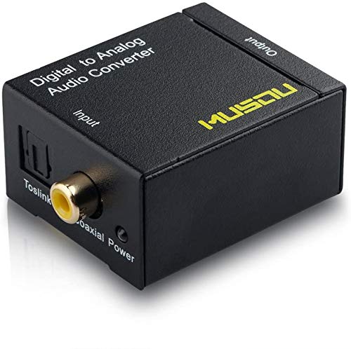  [AUSTRALIA] - Musou Digital Optical Coax to Analog RCA Audio Converter Adapter