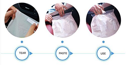 AICase 30Pcs Car Garbage Bag PVC Waterproof Leakproof Disposable Auto Trash Can Bag for Litter Large Capacity Leak-Proof Portable Convenient - LeoForward Australia