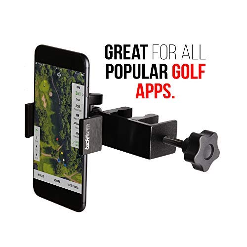  [AUSTRALIA] - Enduro Golf Cart Mount for Phone and SkyCaddie SX400 - TACKFORM [Enduro Series] - Rock Solid All-Metal Holder for Phones and GPS up to 3.4" Wide. Industrial Spring Grip.