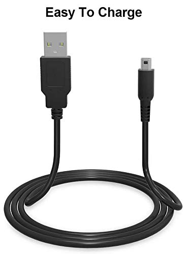 [2 Pack] 4FT 3DS 2DS DSi Charger Cable Power USB Charging Cord Compatible with Nintendo New 3DS XL/New 3DS/ 3DS XL/ 3DS/ New 2DS XL/New 2DS/ 2DS XL/ 2DS/ DSi/DSi XL, Black 2 Pack - LeoForward Australia