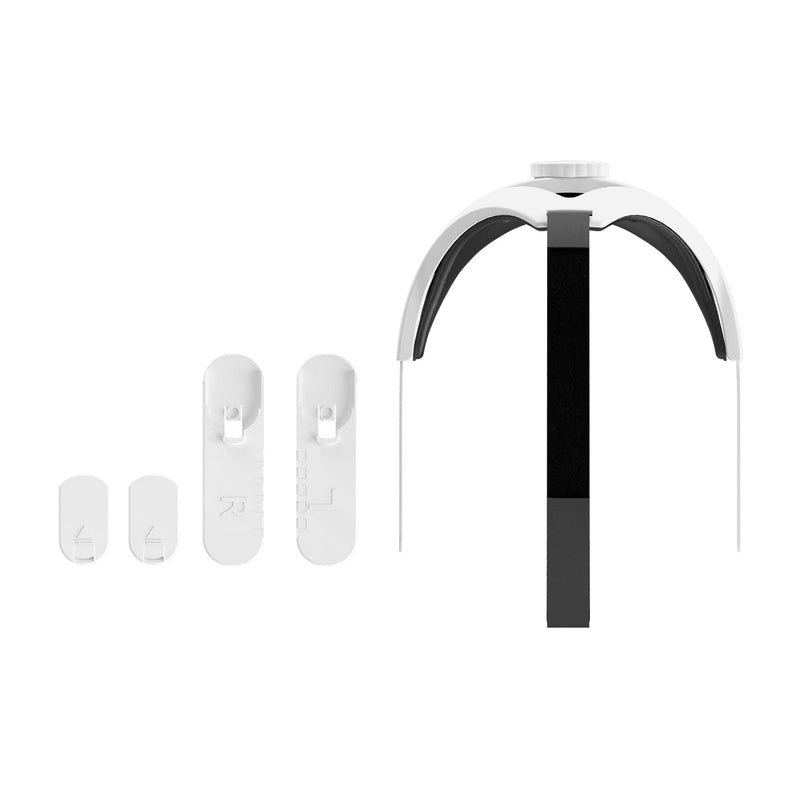  [AUSTRALIA] - SINWEVR Adjustable Head Strap Compatible for Quest 2 VR Headset, Elite Strap Replacement for Enhanced Support and Comfort in VR, Durable and Lightweight(Lvory White) A-White
