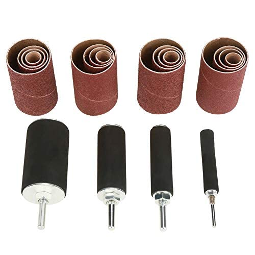  [AUSTRALIA] - Pack of 20 spindle sander sanding machine sanding sleeves tool set sanding sleeves with case for drill