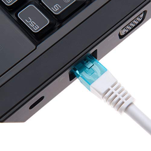  [AUSTRALIA] - Ethernet Cable 6.5ft Cat 6 Internet LAN Network RJ45 Patch Cord 10 Gbps Compatible with Gaming Computers Alienware 13 R2, 13 R3, 13 R4, 17, 17 R3, 17 R4, 17 R5, 15, M15, M17x Earthnet Cat6 Gigabit UTP