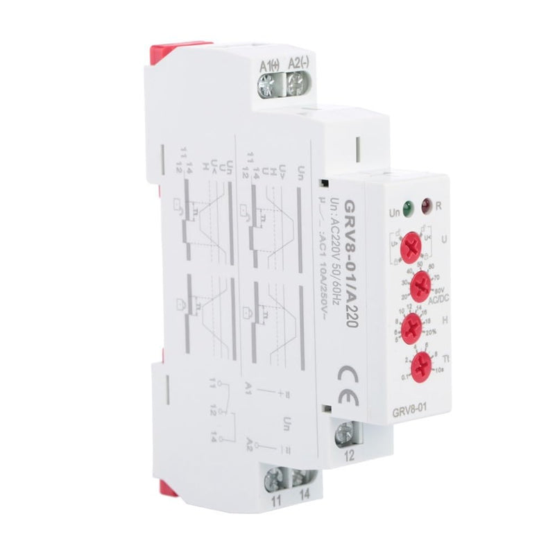  [AUSTRALIA] - Jadeshay Voltage Relay GRV8-01 Single Phase Voltage Monitoring Relay Surge Protection (GRV8-01(A220))