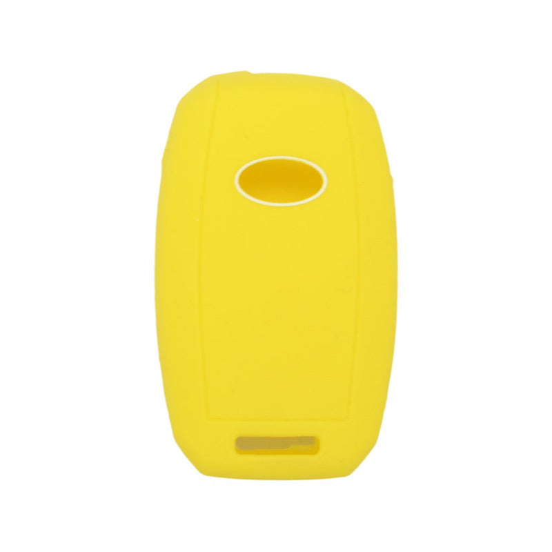  [AUSTRALIA] - SEGADEN Silicone Cover Protector Case Skin Jacket fit for KIA 4 Button Flip Remote Key Fob CV2154 Yellow