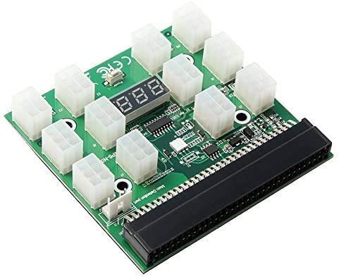  [AUSTRALIA] - DPS-1200FB/QB PCI-E 6Pin Add 2PSU Mining BTC Power Supply Breakout Board Adapter Connector Module (1pc) 1pc