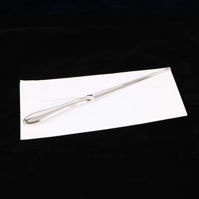  [AUSTRALIA] - 2pcs Letter Opener Metal Envelope Slitter Envelope Opener Letter Opening Knife, Paper Cut Paper Knife Silver 9 inches