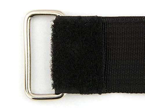  [AUSTRALIA] - 18 x 2 Inch Heavy Duty Black Cinch Strap - 5 Pack