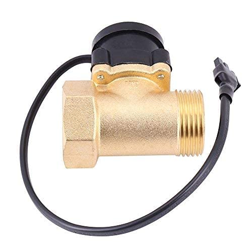  [AUSTRALIA] - HT-800 G1 Thread 220V Magnetic Wate Flow Sensor Switch, Water Flow Sensor Switch, Brass High Pressure Pipe Boosting Pump Laser Machine Automatic Electronic Switch Control