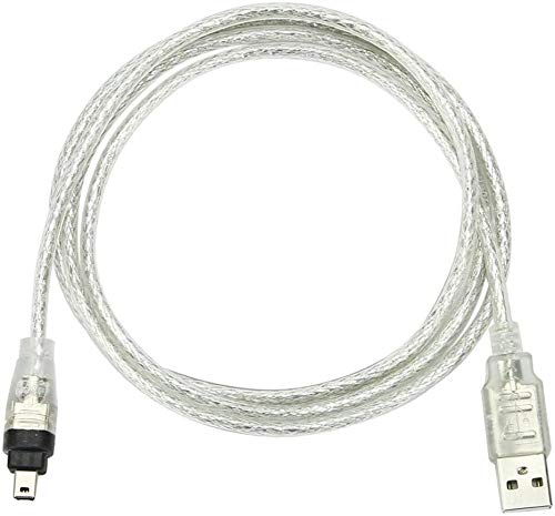  [AUSTRALIA] - BLUEXIN USB 2.0 Male to IEEE 1394 Mini 4Pin Male iLink Firewire DV Adapter Cord Cable Compatible with Sony DV