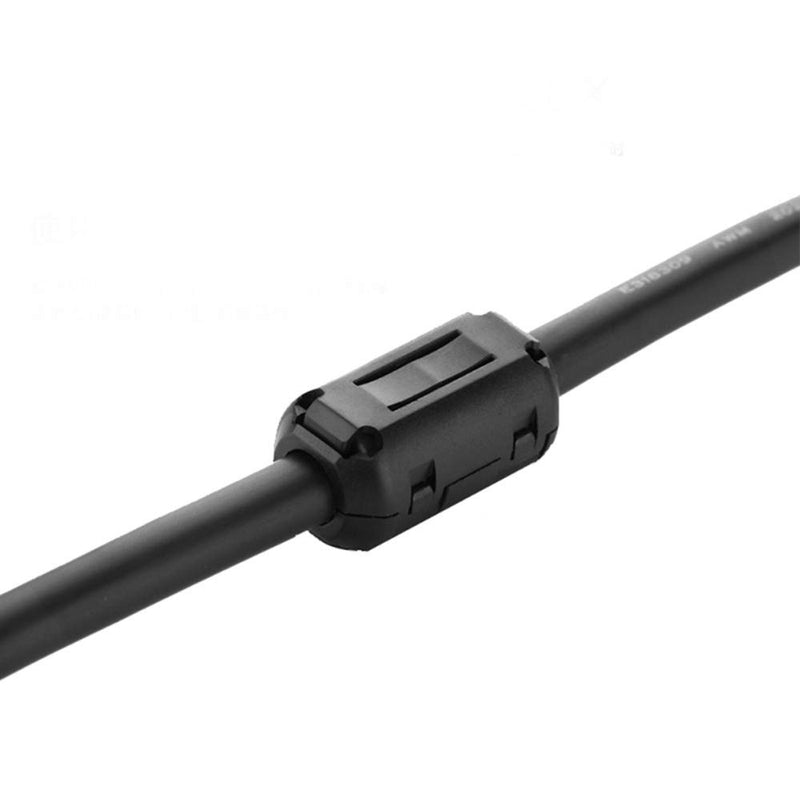 Pienoy 20 PCS EMI RFI Noise Filter Cable Ring/Noise Filter Suppressor Cable Clip for 3mm/ 5mm/ 7mm/ 9mm/ 13mm Diameter/Video Cable Power Cord (Black) - LeoForward Australia