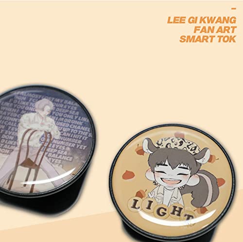  [AUSTRALIA] - Highlight Beast Gikwang Squirrel EPOXY Grip tok Phone Grip Holder Stand Swappable Grip for Phones & Tablets B2ST Fanarter Collaboration Goods
