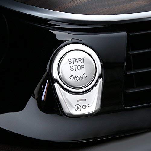 DEMILLO Silver Start Stop Engine Switch Button Cover for BMW 5 6 7 X 3 X4 Series F Chassis F10 F18 F07 F12 F01 F02 F25 F26 - LeoForward Australia