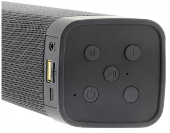  [AUSTRALIA] - I.SOUND ISound-6961 15-in. High-Performance Bluetooth Sound Bar and Speakerphone with FM Radio, Black