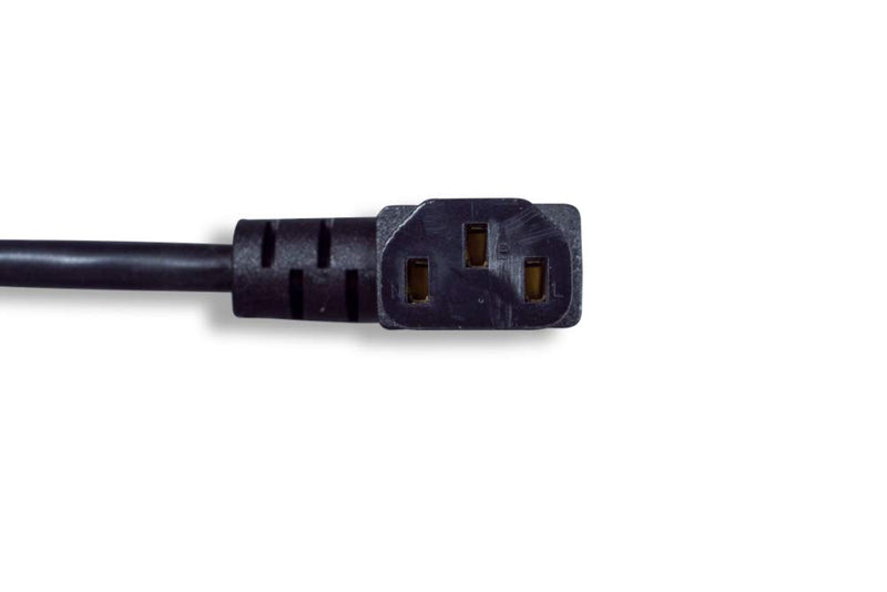  [AUSTRALIA] - Cablelera 3' North American Power Cord, NEMA 5-15P and IEC-60320-C13 Right Angle, Black (ZADA15PC-03) 3ft