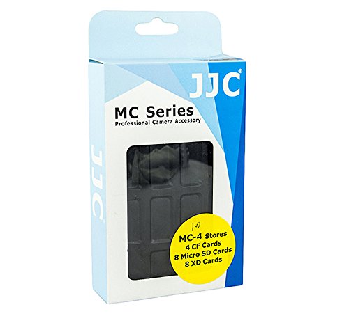 JJC Water-Resistant Extremely tough Memory Card Case MC-4 for 4CF 8XD 8Micro SD Cards - LeoForward Australia