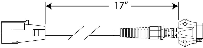  [AUSTRALIA] - Optronics A57WH Adapter 5 Flat to 7 Round 16"