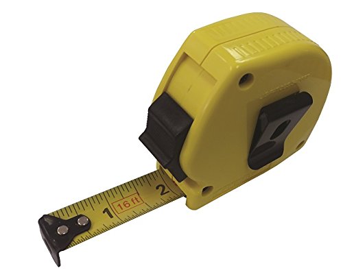  [AUSTRALIA] - Komelon 16 Foot Double Riveted Power Retracting Tape Measure with Belt Clip