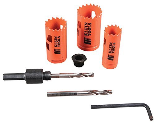 Klein Tools Electrician's Hole Saw Kit with Arbor 3-Piece 32905 - LeoForward Australia