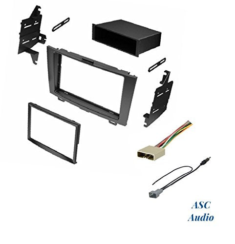 [AUSTRALIA] - ASC Audio Car Stereo Dash Install Kit, Wire Harness, and Antenna Adapter for Installing an Aftermarket Radio for 2007 2008 2009 2010 2011 Honda CRV CR-V (No Factory NAV)