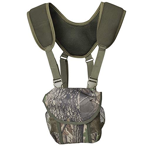  [AUSTRALIA] - TecTecTecCamo Bag Binoculars Harness Case Pack, Bino Pack with Rangefinder Compartment Camouflage for Hunting, Hiking and Birdwatching