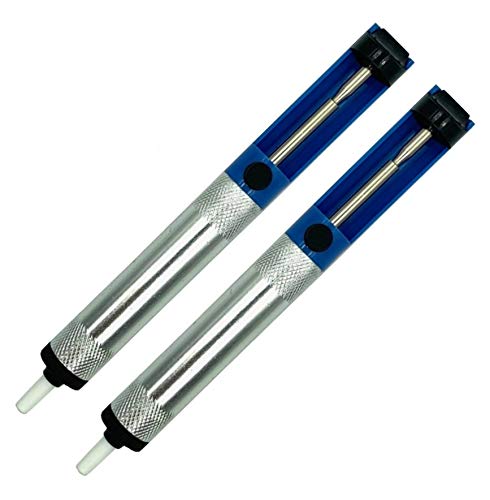  [AUSTRALIA] - BRUFER 213242 Desoldering Vacuum Pump Tool, Solder Sucker Removal Tool - Bulk Pack of 2 Desoldering Pump Tools