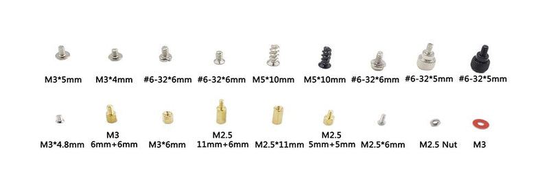  [AUSTRALIA] - HVAZI 18 Kinds Personal Computer Screws Standoffs Spacer Assortment Kit for Computer Case Motherboard Hard Drive Fan Power Graphics