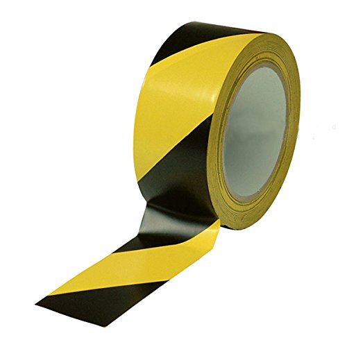  [AUSTRALIA] - Black & Yellow Hazard Warning Safety Stripe Tape • 2 Inch x 108 Feet • Ideal for Walls, Floors, Pipes and Equipment. 1