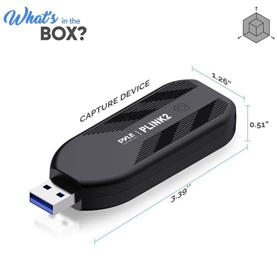  [AUSTRALIA] - HDMI Video Capture Card Camera Link 4K USB3.1 GEN1 HDMI-to-USB Audio-Video Recording via DSLR Camcorder Action Cam, Record Directly to Computer for Gaming Streaming, Conference Live Broadcast PLINK2.5
