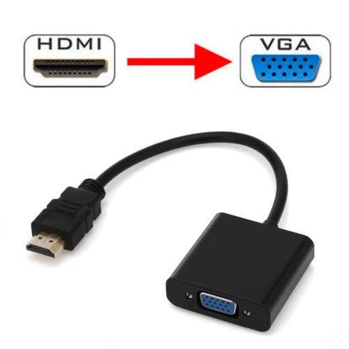  [AUSTRALIA] - Simyoung HDMI to VGA, Gold-Plated HDMI to VGA Adapter (Male to Female) for Computer, Desktop, Laptop, PC, Monitor, Projector, HDTV, Chromebook, Raspberry Pi, Roku, Xbox hdmi to vga Converter Black