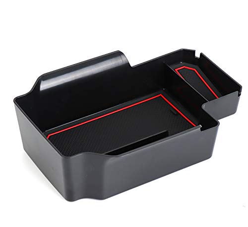  [AUSTRALIA] - Fits Chevy Colorado Center Console Organizer Tray fits GMC Canyon 2015 2016 2017 2018 2019 2020 Red
