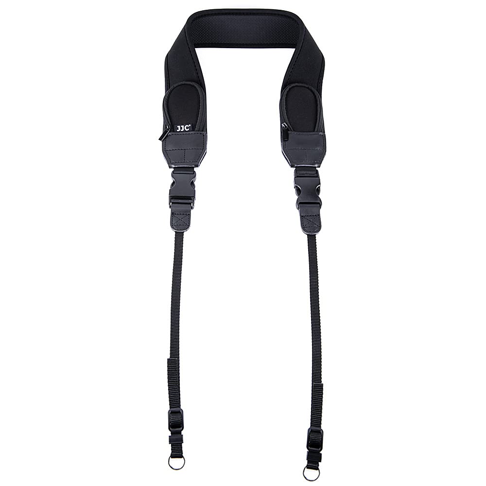  [AUSTRALIA] - JJC NS-Q2 Extra Wide Comfort Neoprene Neck Strap with Quick Release NSQ2 Pro