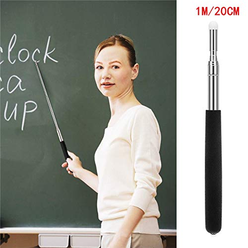  [AUSTRALIA] - BESPORTBLE Hand Pointer Stick Extendable Telescopic Retractable Pointer Handheld Presenter Classroom Teacher Whiteboard Pointer