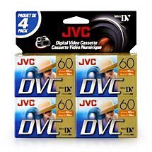  [AUSTRALIA] - JVC 60-Minute MiniDV Camcorder Tapes 4-Pack MDV604HT