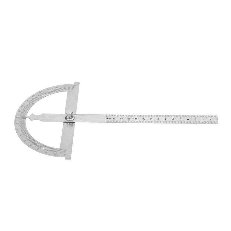  [AUSTRALIA] - Stainless steel protractor, 0-180 degrees 15 cm digital inclinometer protractor goniometer angle finder measuring device ruler (150 x 200 mm) 150 x 200 mm