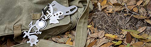 UST Tool-a-Long Multi-Tool Carabiners with Durable, Compact Stainless Steel Construction for Hiking, Kayaking, Camping, Travel and Outdoor Survival Lantern - LeoForward Australia