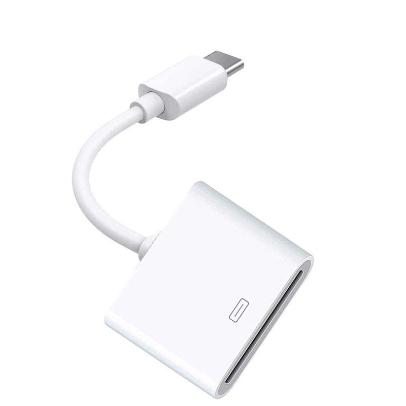  [AUSTRALIA] - 30-Pin Female to USB 3.1 Type C Male USB-C Adapter Cable Computers Components Accessories (White)