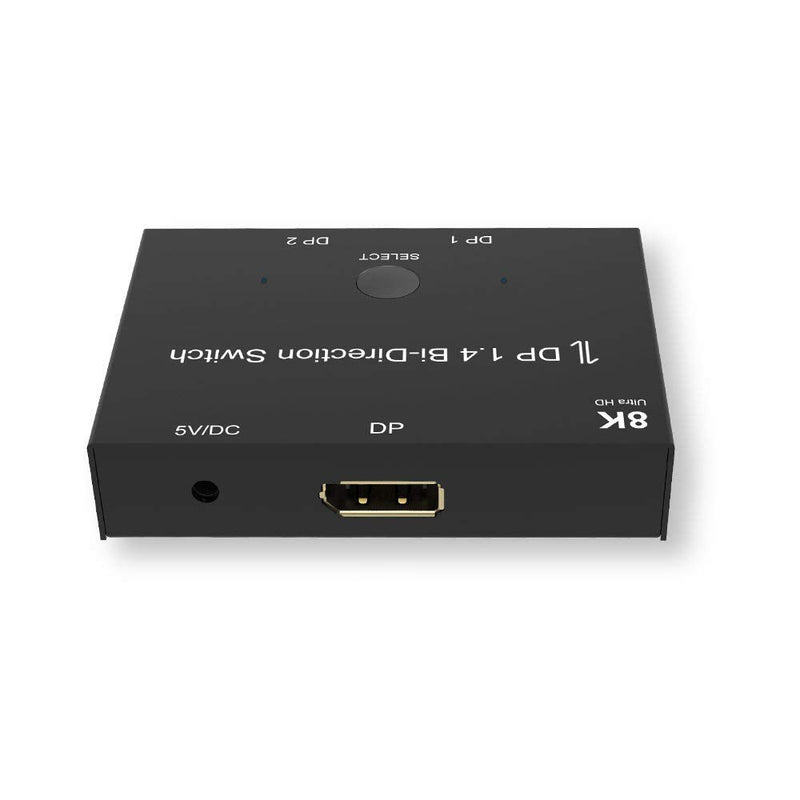  [AUSTRALIA] - CABLEDECONN DisplayPort 8K DP 1.4 2In 1Out 1In 2Out Switch Bi-Direction 8K@30Hz 4K@120Hz Splitter Converter for Multiple Source and displays dp 1.4 switcher 2x1