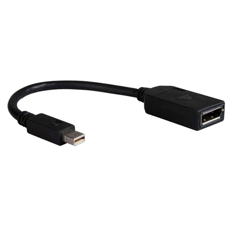  [AUSTRALIA] - Mini DP to DP,CP COMPUPARTNER,Mini Display Port Male to Display Port Female Cable Support up to 3840x2160 hd-Black