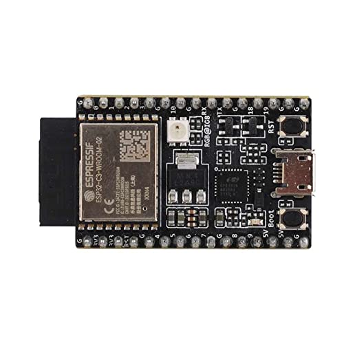  [AUSTRALIA] - Stemedu ESP32-C3-DevKitC-02 Core Development Board ESP32-C3-WROOM-02 Module with 4MB SPI Flash, WiFi and Bluetooth 2-in-1 Microcontroller Processor for Ar-duino IDE