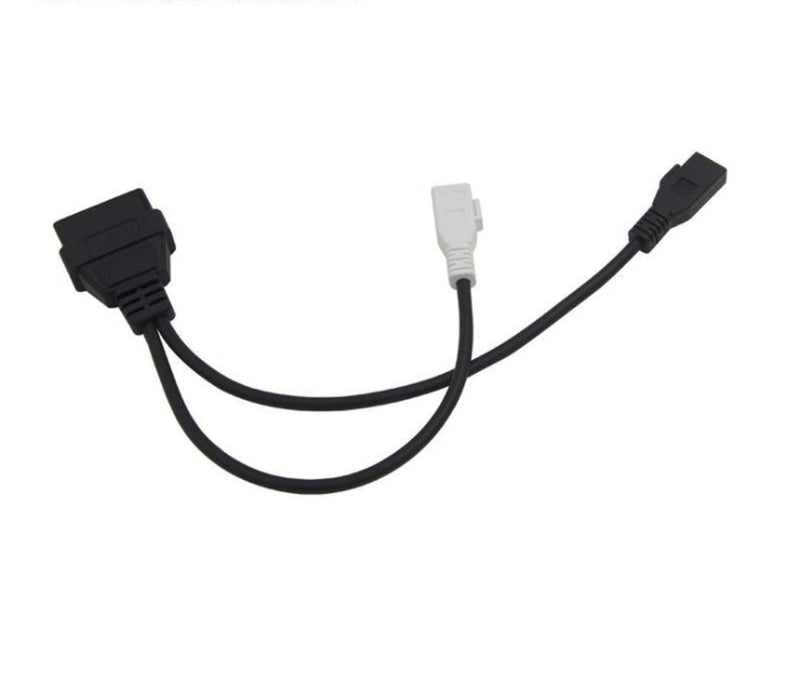 E-Car Connection 2x2 Pin to 16 Pin OBD2 Diagnostic Adapter Cable for Volkswagen Audi VW VAG Seat Skoda - LeoForward Australia